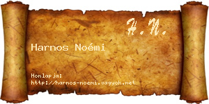 Harnos Noémi névjegykártya